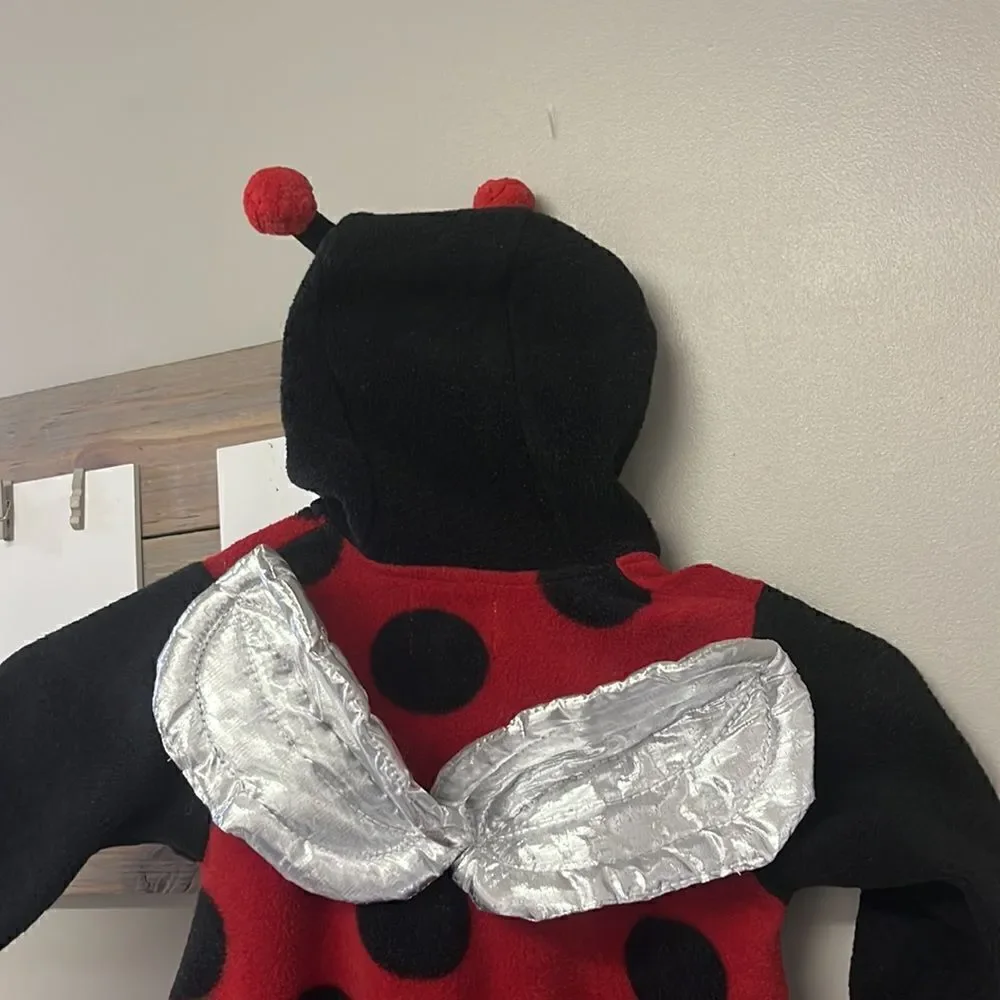 Baby Grand Lady Bug Halloween Fleece Zip-up Costume- 12 months